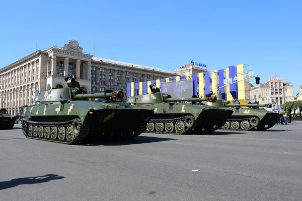 Kyiw Ukraine August 2018 Militärparade Zum Unabhängigkeitstag Der Ukraine — Stockfoto