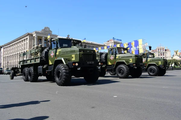 Kiev Ukrayna Ağustos 2018 Ukrayna Bağımsızlık Günü Askeri Geçit Töreni — Stok fotoğraf