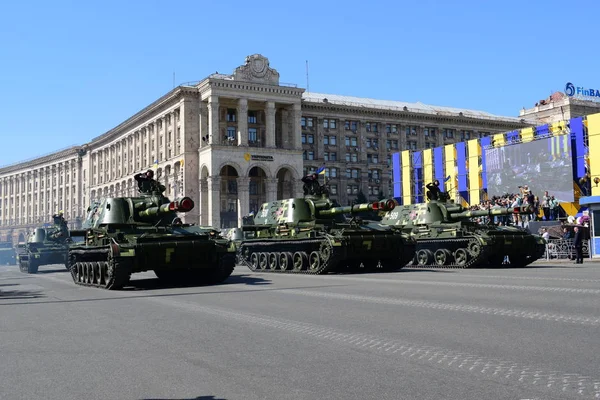 Kyiw Ukraine August 2018 Militärparade Zum Unabhängigkeitstag Der Ukraine — Stockfoto