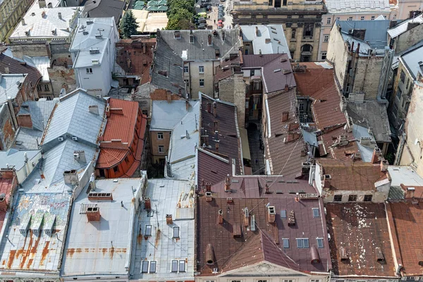 Lviv Ucrânia Agosto 2018 Marcos Centro Lviv Cidade Velha Parte — Fotografia de Stock