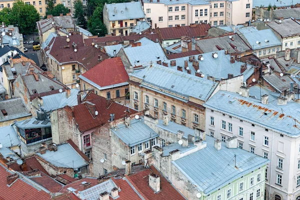 Lviv Ucrânia Agosto 2018 Marcos Centro Lviv Cidade Velha Parte — Fotografia de Stock