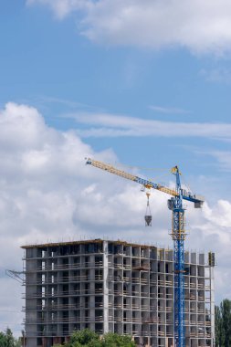 Bir bina inşaatı