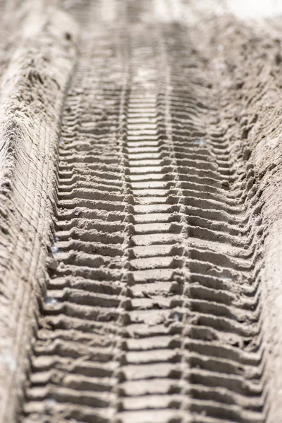 Truck tire track — Stock Photo, Image