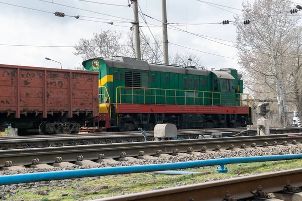 화물 디젤 기관차 — 스톡 사진