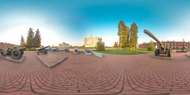 3B küresel panorama görüş açısı 360 ile. Sanal gerçeklik veya Vr. tam eşit aralıklı dikdörtgen projeksiyon için hazır. Brest fortness.