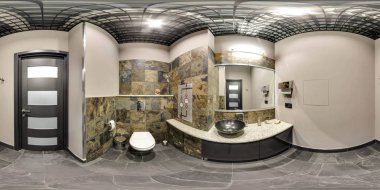 Moskova-2018: 3d küresel panorama 360 derecelik görüş açısı restroo ile