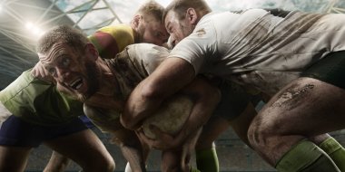 Rugby oyuncuları tarihinde profesyonel rugby stadyum top için mücadele