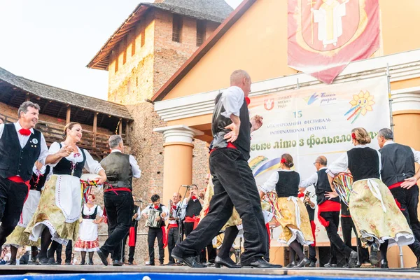 Inauguración Del Festival Polissya Verano Con Folklore Lutsk Ucrania 2018 — Foto de Stock