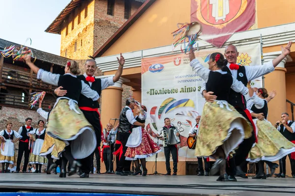 Inauguración Del Festival Polissya Verano Con Folklore Lutsk Ucrania 2018 — Foto de Stock