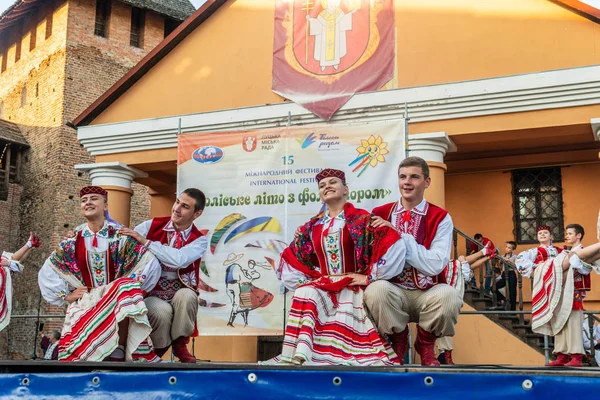 Inauguración Del Festival Polissya Verano Con Folklore Lutsk Ucrania 2018 — Foto de Stock