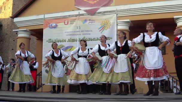 Inauguración del festival "Polesie Summer with Folklore" Lutsk Ucrania 22.08.2018 . — Vídeo de stock