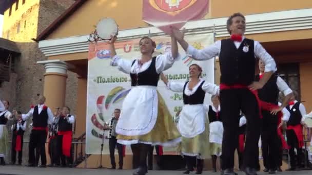 A fesztivál "Polesie nyári a folklór" Lutsk Ukrajna 22.08.2018 megnyitója. — Stock videók