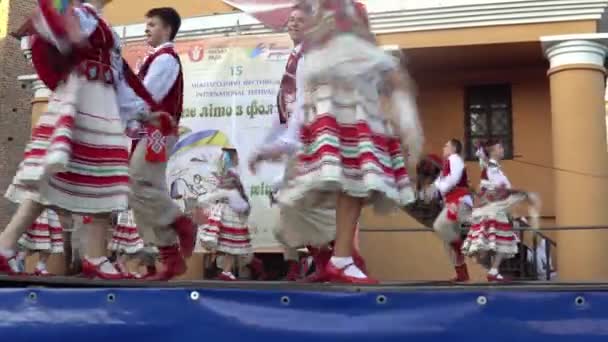 Opening van het festival "Polesie zomer met Folklore" Lutsk, Oekraïne 22.08.2018. — Stockvideo