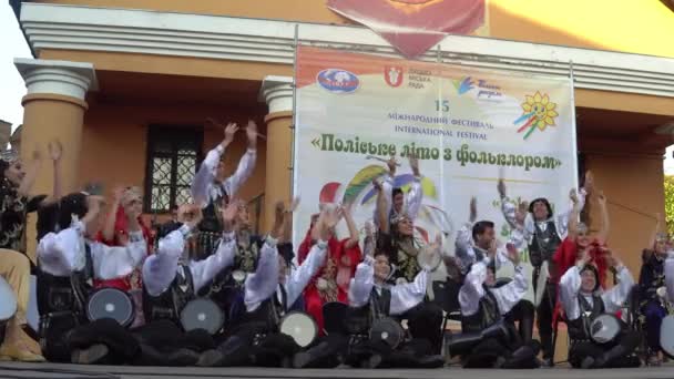 Opening van het festival "Polesie zomer met Folklore" Lutsk, Oekraïne 22.08.2018. — Stockvideo