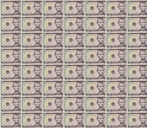 Money Background High Resolution Picture Five Dollars — Stock Photo, Image