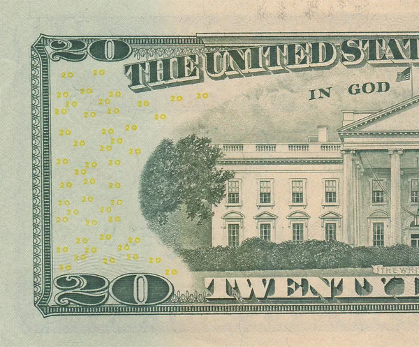 Нас Президент Jackson Двадцяти Доларову Купюру — стокове фото