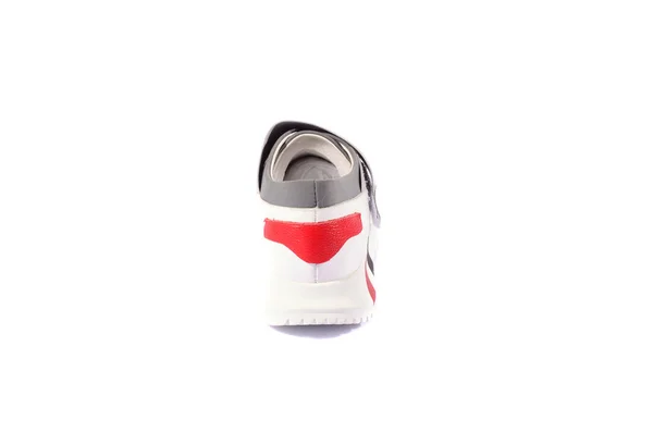 Женская Спортивная Обувь Белом Фоне — стоковое фото