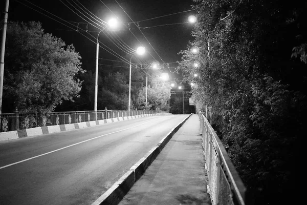 Schöne Straße Bei Nacht Sibiu Rumänien — Stockfoto