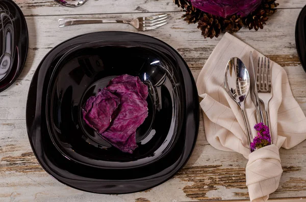 Vackra Dukningen Med Lavendel Blommor Trä Bakgrund — Stockfoto