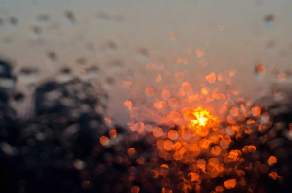 Copyright Difumina Las Gotas Creativas Del Agua Fondo Cielo Con — Foto de Stock