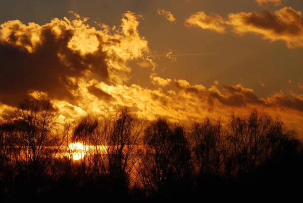 Abstrakte Natur Hintergrund. launischer rosa, lila und blauer wolkenverhangener Himmel bei Sonnenuntergang — Stockfoto