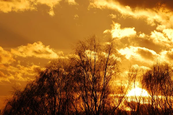 Abstrakte Natur Hintergrund. launischer rosa, lila und blauer wolkenverhangener Himmel bei Sonnenuntergang — Stockfoto