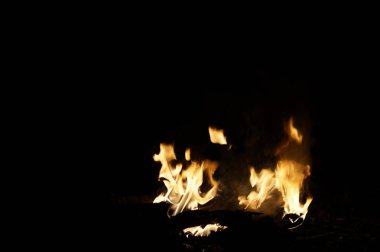 siyah ateş vektör illüstrasyon