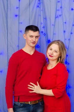 Chrismas için sürpriz kadın erkek