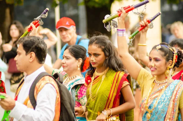 Afsluiting van het festival "Polissya zomer met folklore Lutsk Ukraine" 25.08.2018 — Stockfoto