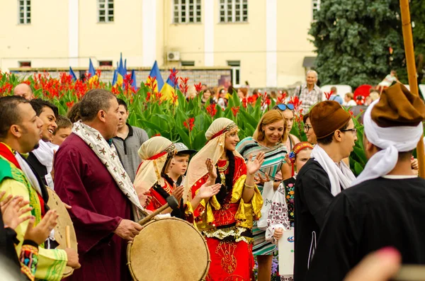 Chiusura del festival "Polissya Estate con Folclore Lutsk Ucraina" 25.08.2018 — Foto Stock