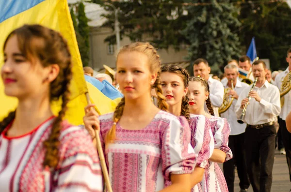 Κλείσιμο του Φεστιβάλ "Πολύχρονο καλοκαίρι με λαογραφία Lutsk Ουκρανία" 25.08.2018 — Φωτογραφία Αρχείου
