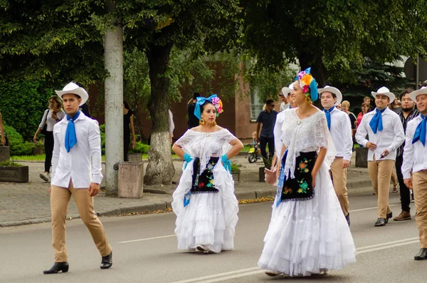 Lezárása a fesztivál "Polissya nyár folklór Lutsk Ukrajna" 25.08.2018 — Stock Fotó