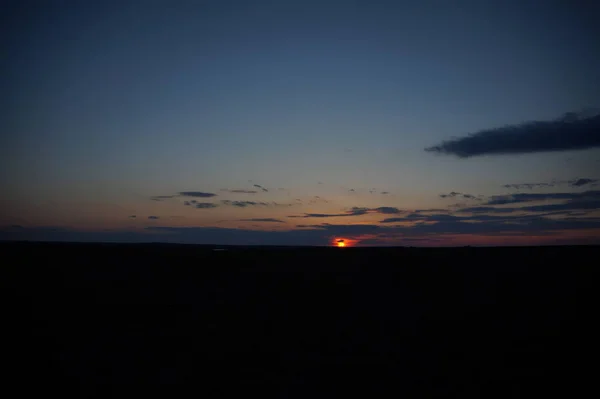Západ slunce nebe pozadí — Stock fotografie