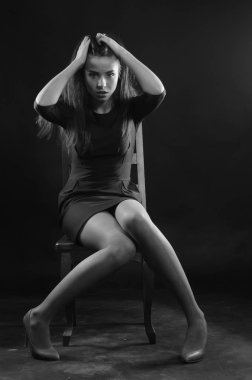 bir mayo içinde moda kız