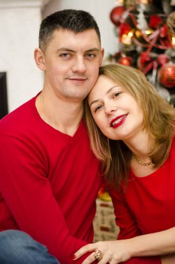 Chrismas için sürpriz kadın erkek