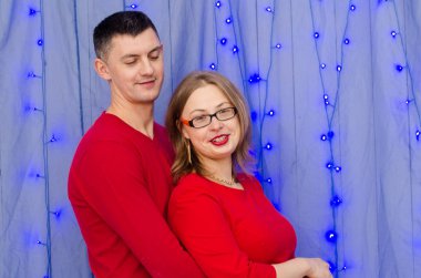 Chrismas için sürpriz kadın erkek