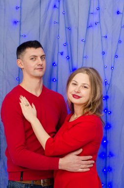 Chrismas için sürpriz kadın erkek