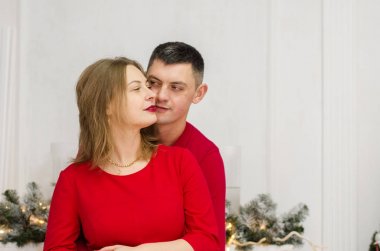 Chrismas için sürpriz kadın erkek