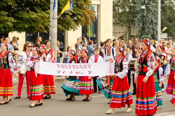 Clausura del festival "Polissya verano con folklore Lutsk Ucrania" 25.08.2018 — Foto de Stock