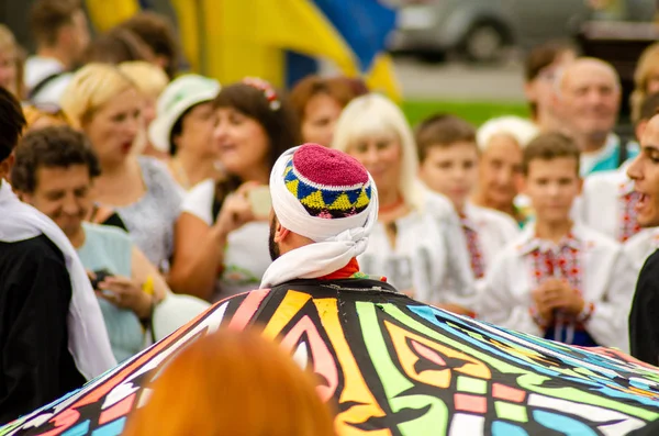 Clausura del festival "Polissya verano con folklore Lutsk Ucrania" 25.08.2018 — Foto de Stock