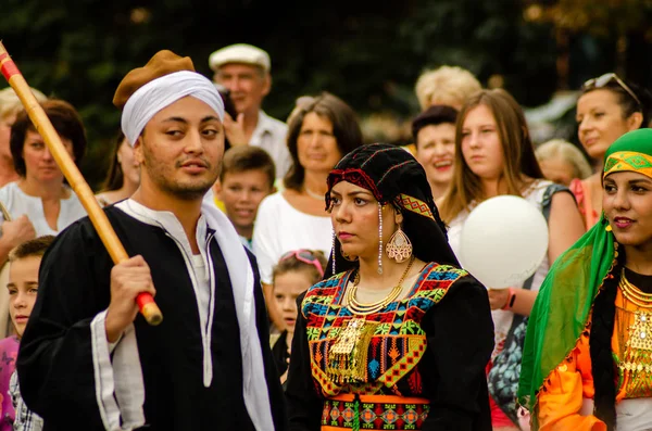 Закриття фестивалю "Поліський літо з фольклорним Луцьком Україна" 25.08.2018 — стокове фото