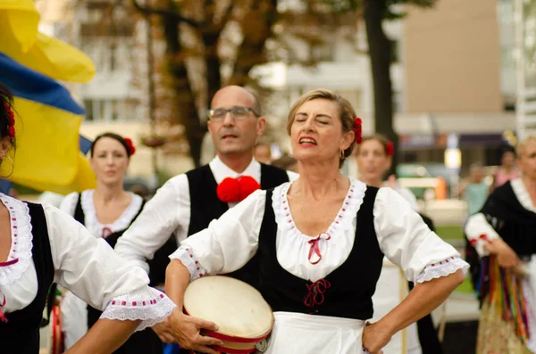 Lezárása a fesztivál "Polissya nyár folklór Lutsk Ukrajna" 25.08.2018 — Stock Fotó