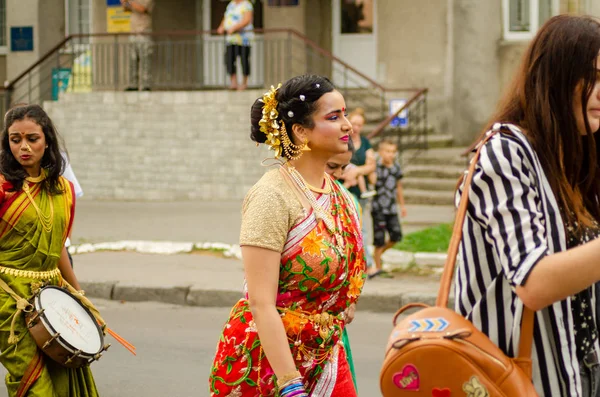 Lezárása a fesztivál "Polissya nyár folklór Lutsk Ukrajna" 25.08.2018 — Stock Fotó