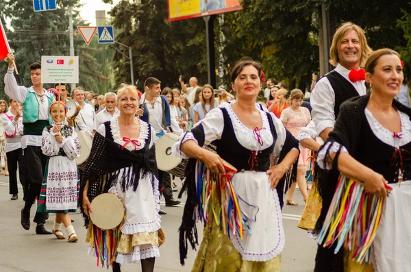 Afsluiting van het festival "Polissya zomer met folklore Lutsk Ukraine" 25.08.2018 — Stockfoto