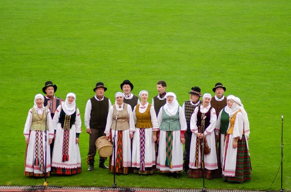 Closing of the festival "Polissya Summer with Folklore Lutsk Ukraine" 25.08.2018 — Stock Photo, Image