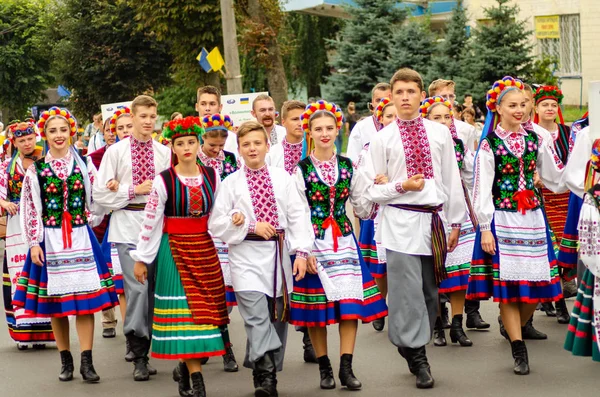 Closing of the festival "Polissya Summer with Folklore Lutsk Ukraine" 25.08.2018 — Stock Photo, Image