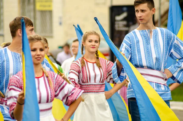 Closing of the festival "Polissya Summer with Folklore Lutsk Ukraine" 25.08.2018 — Stock Photo, Image