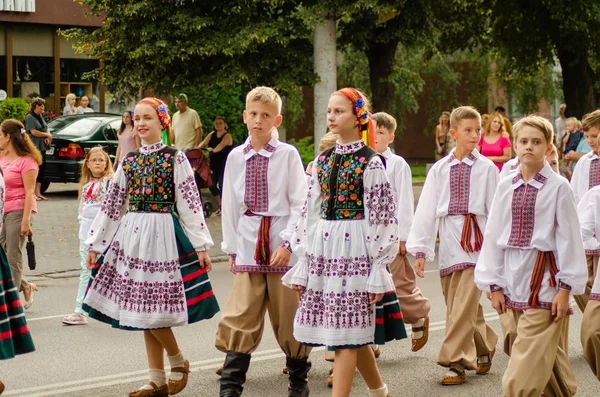 Encerramento do festival "Polissya Summer with Folklore Lutsk Ucrânia" 25.08.2018 — Fotografia de Stock