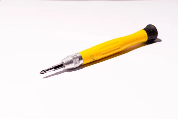 Screwdriver with interchangeable nozzles — Stock Photo, Image