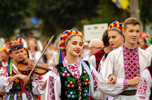 Chiusura del festival "Polissya Estate con Folclore Lutsk Ucraina" 25.08.2018 — Foto Stock